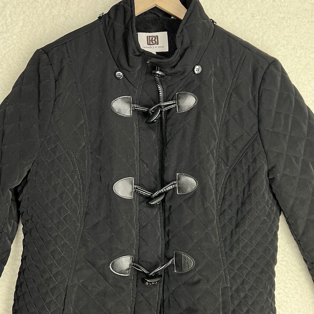 Laundry By Design Black Jacket XL Zip Button Hook - Picture 2 of 10